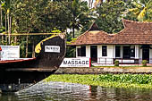 Kerala backwaters, travelling the neighborhood by public ferry service from  Alleppey to Kumbakonam. 